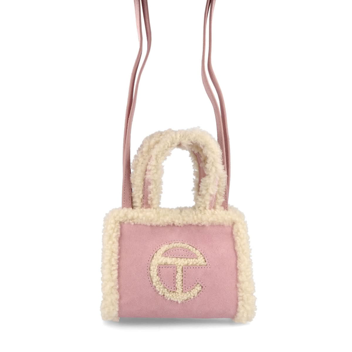 Telfar Small Shopper Beige,Pink Detail view 1 | Gate