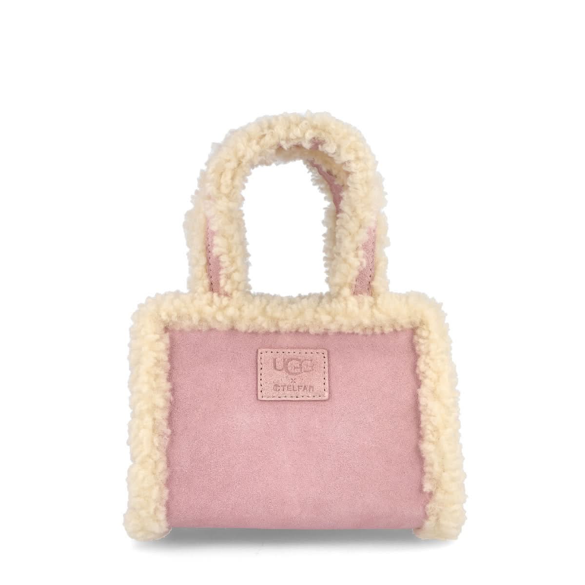 Telfar Small Shopper Beige,Pink Detail view 2 | Gate