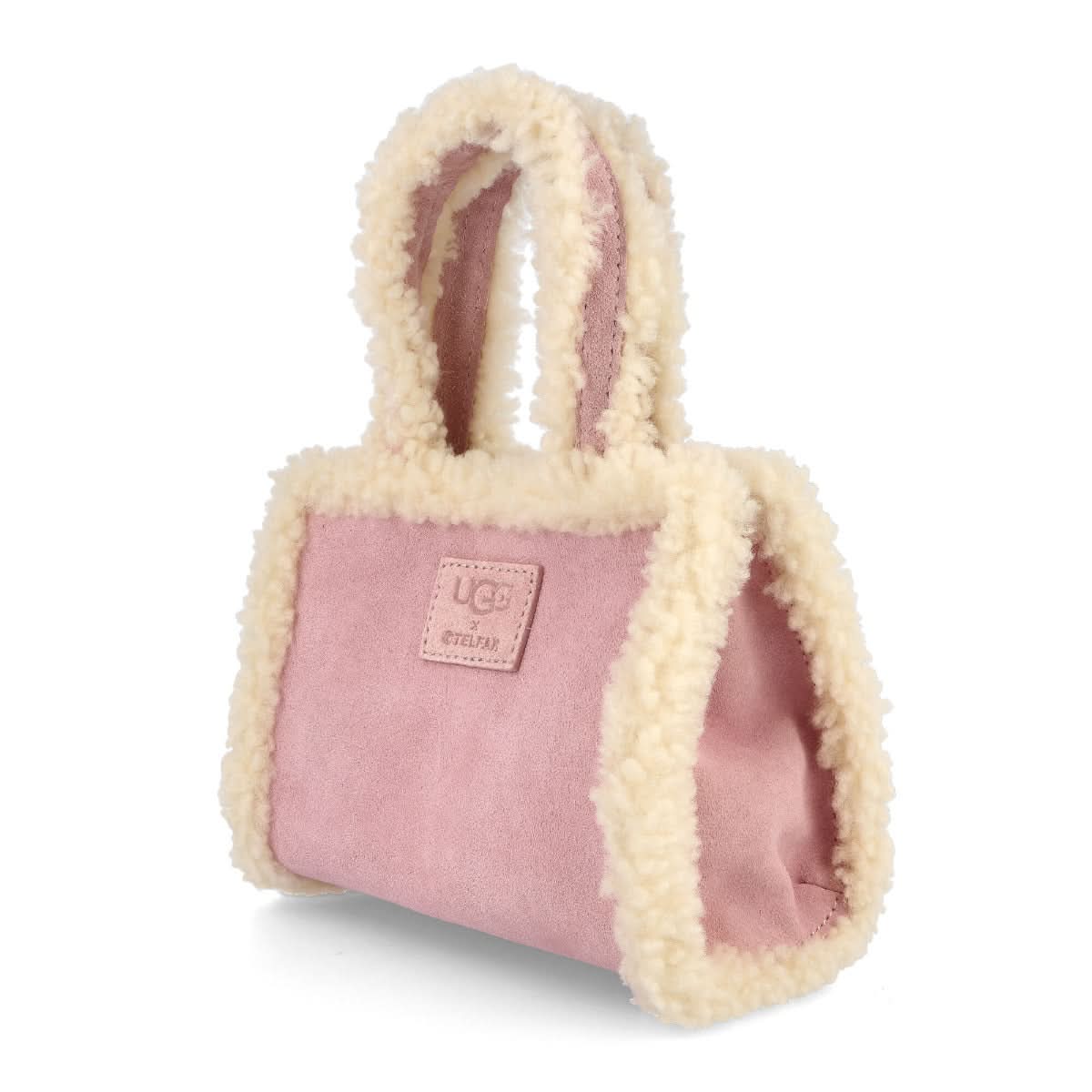Telfar Small Shopper Beige,Pink Detail view 3 | Gate
