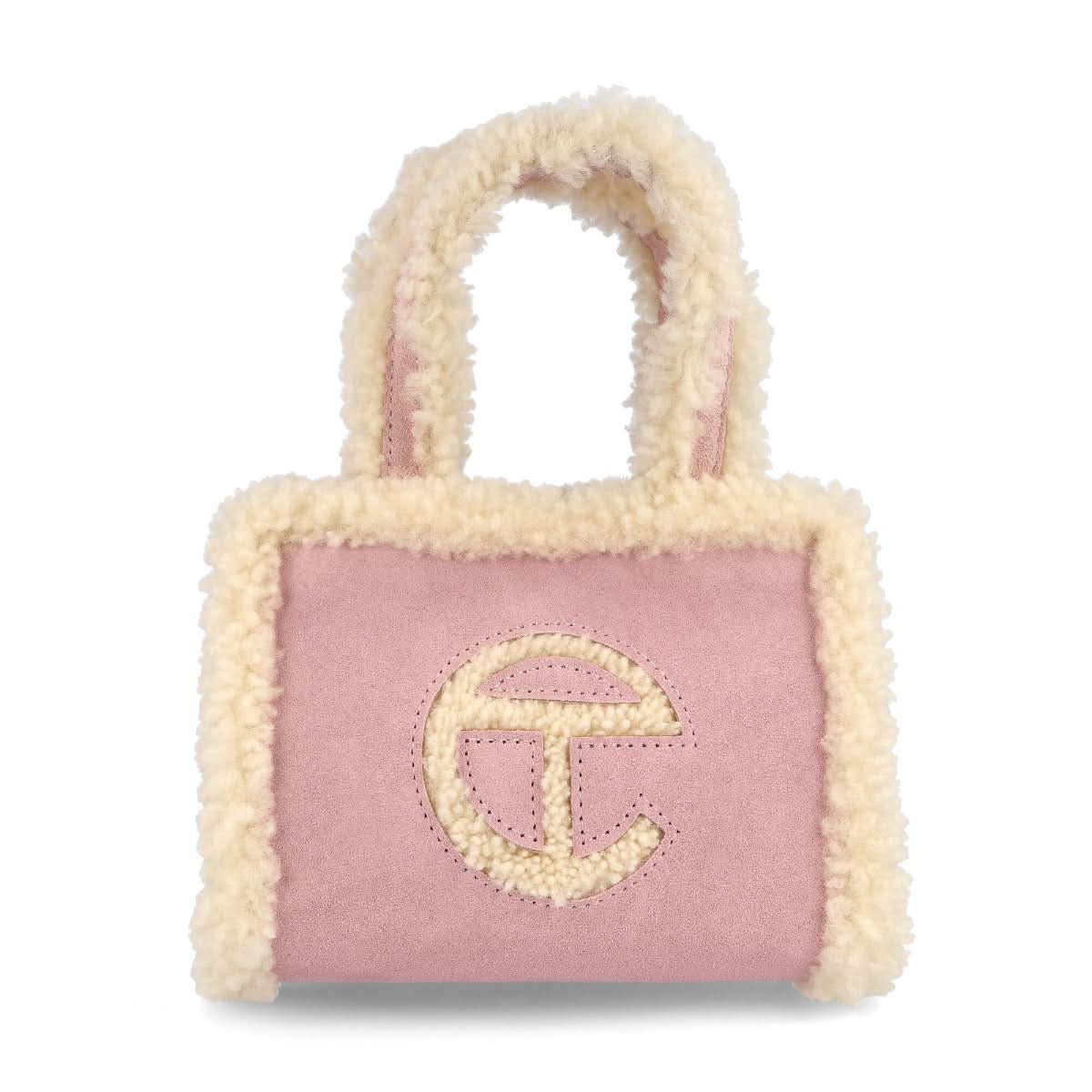 Telfar Small Shopper Beige,Pink Detail view 5 | Gate