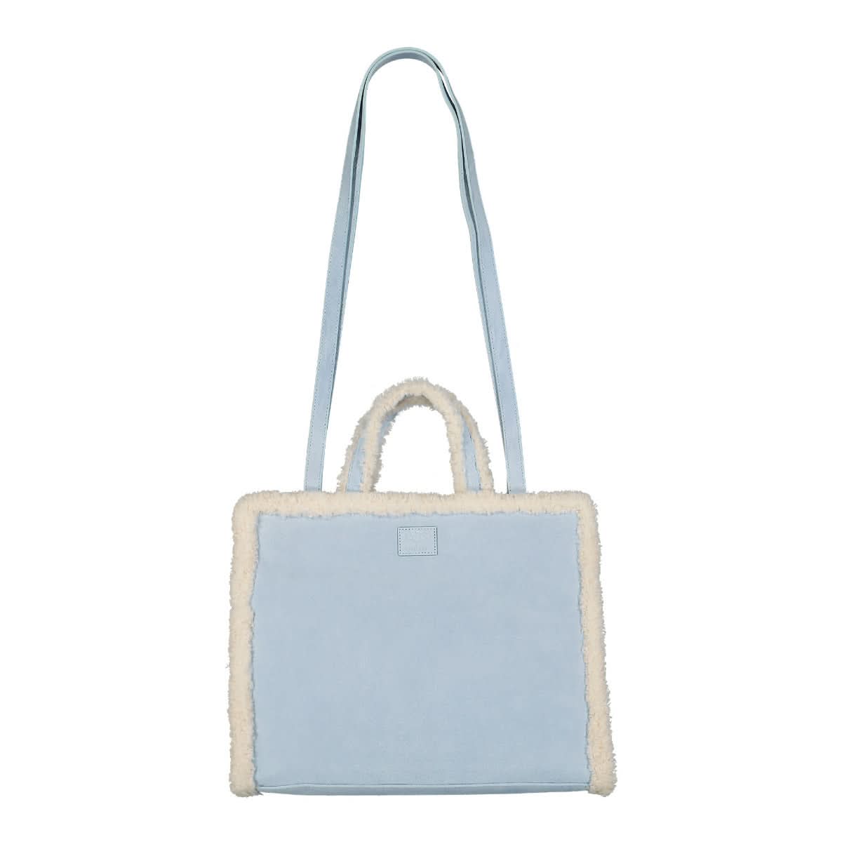 Telfar Medium Shopper Beige,Blue Detail view 2 | Gate