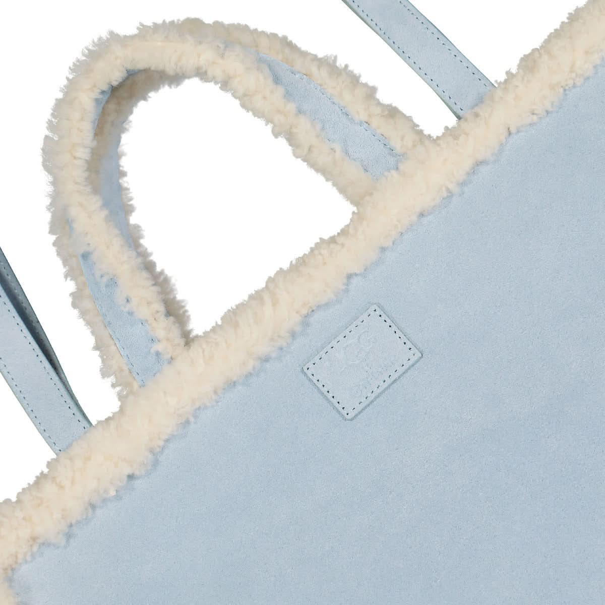 Telfar Medium Shopper Beige,Blue Detail view 3 | Gate