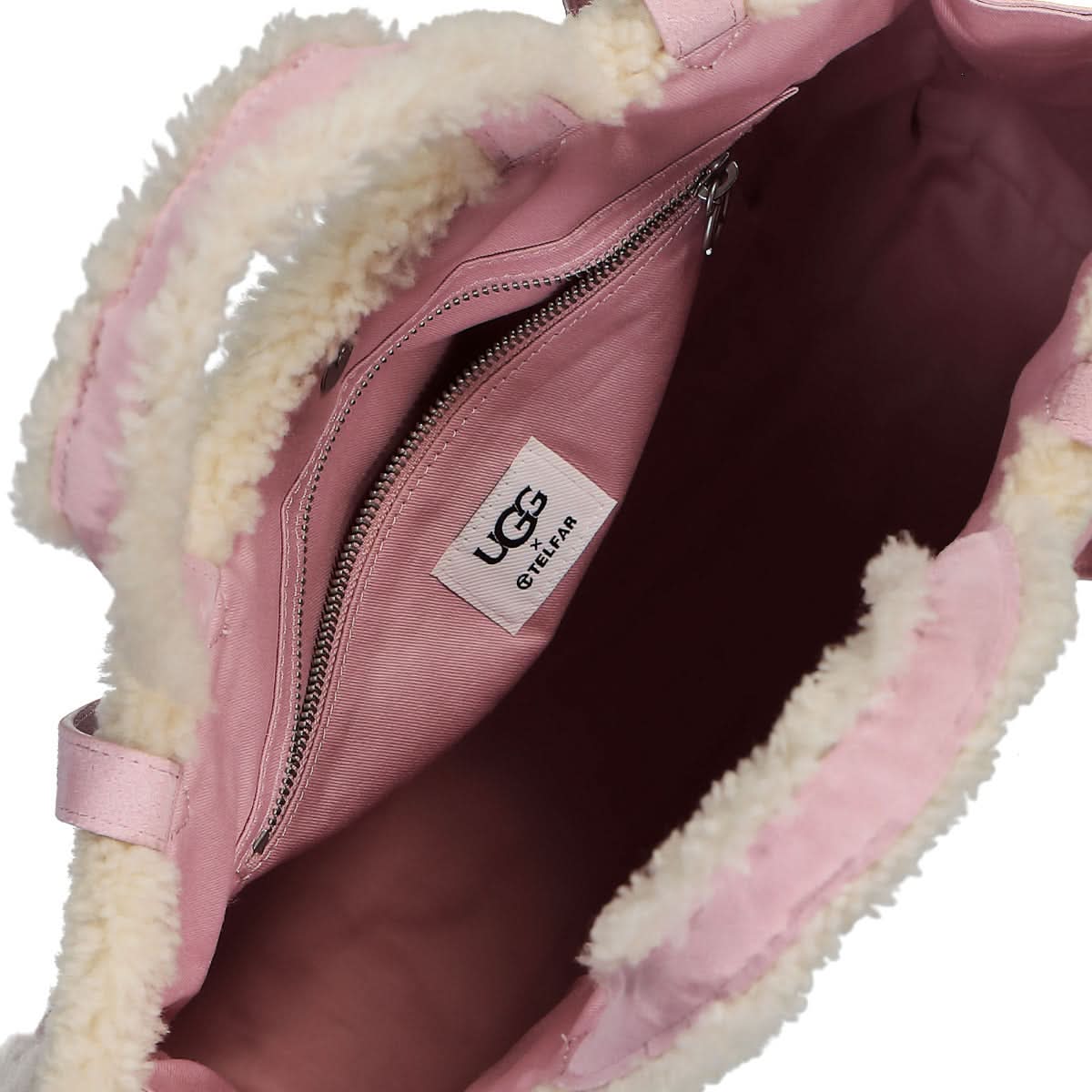 Telfar Medium Shopper Beige,Pink Detail view 5 | Gate