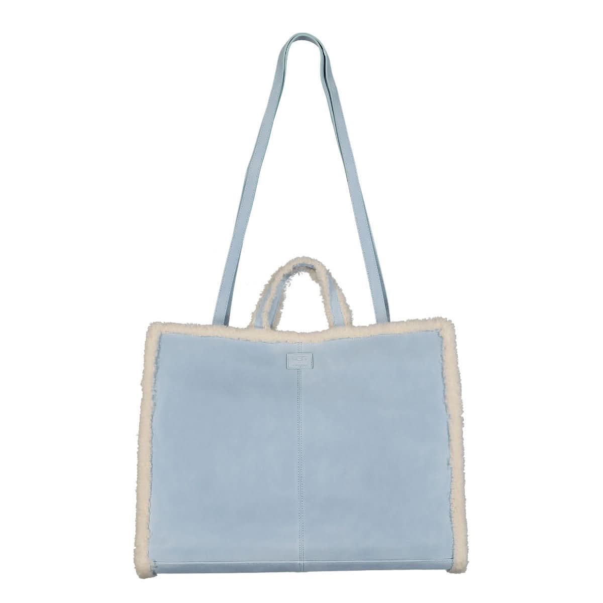 Telfar x UGG Large Shopper Beige,Blue Detail view 2 | Gate