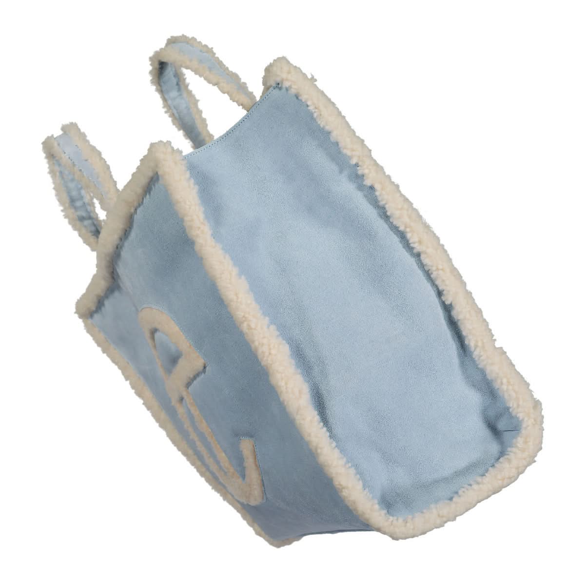 Telfar x UGG Large Shopper Beige,Blue Detail view 4 | Gate