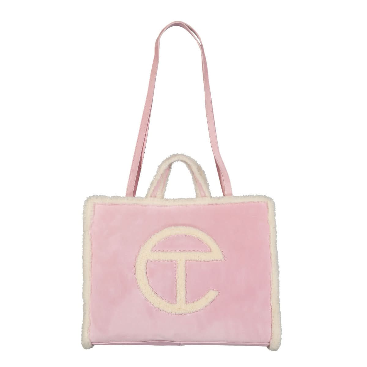 Telfar Large Shopper Beige,Pink Detail view 1 | Gate