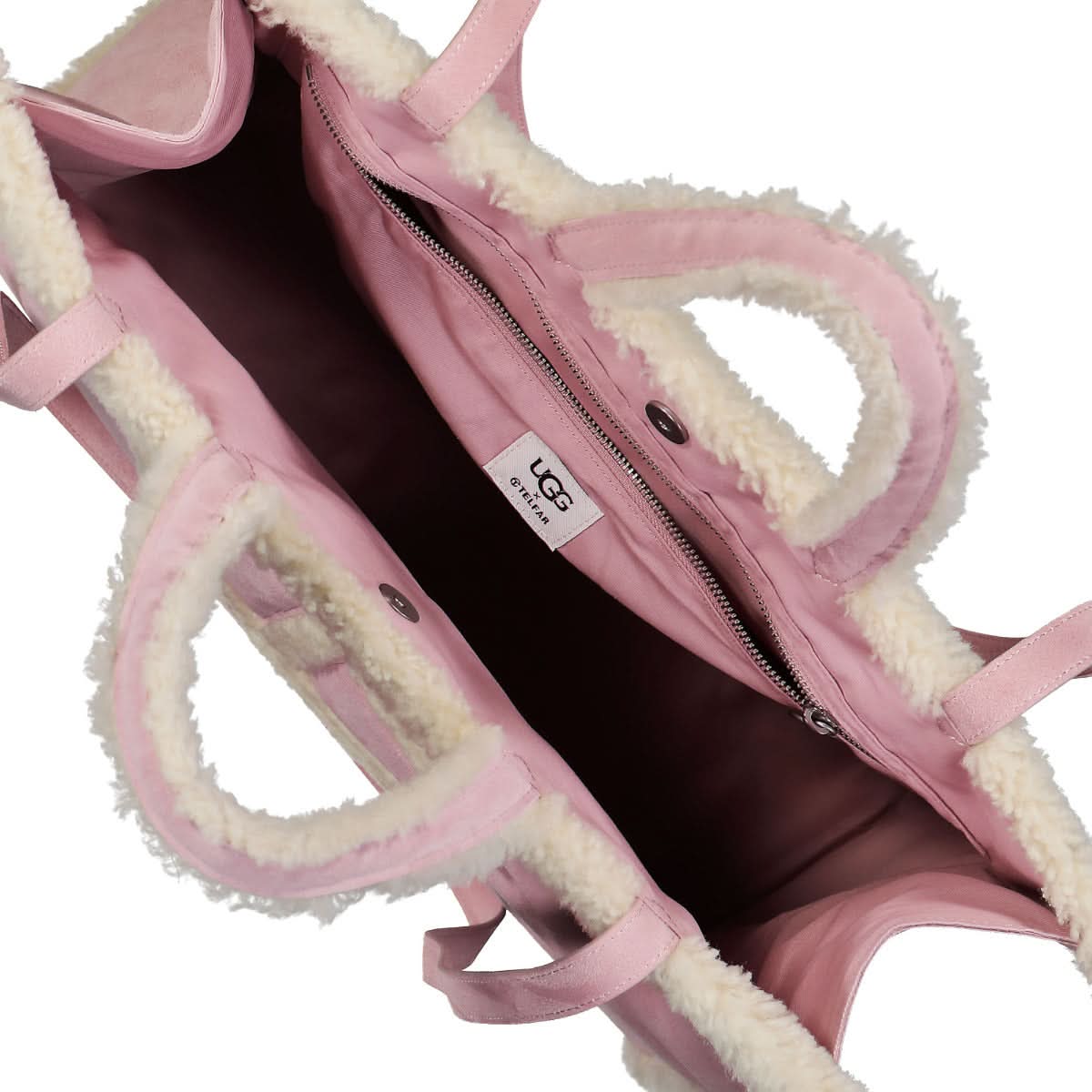 Telfar Large Shopper Beige,Pink Detail view 5 | Gate