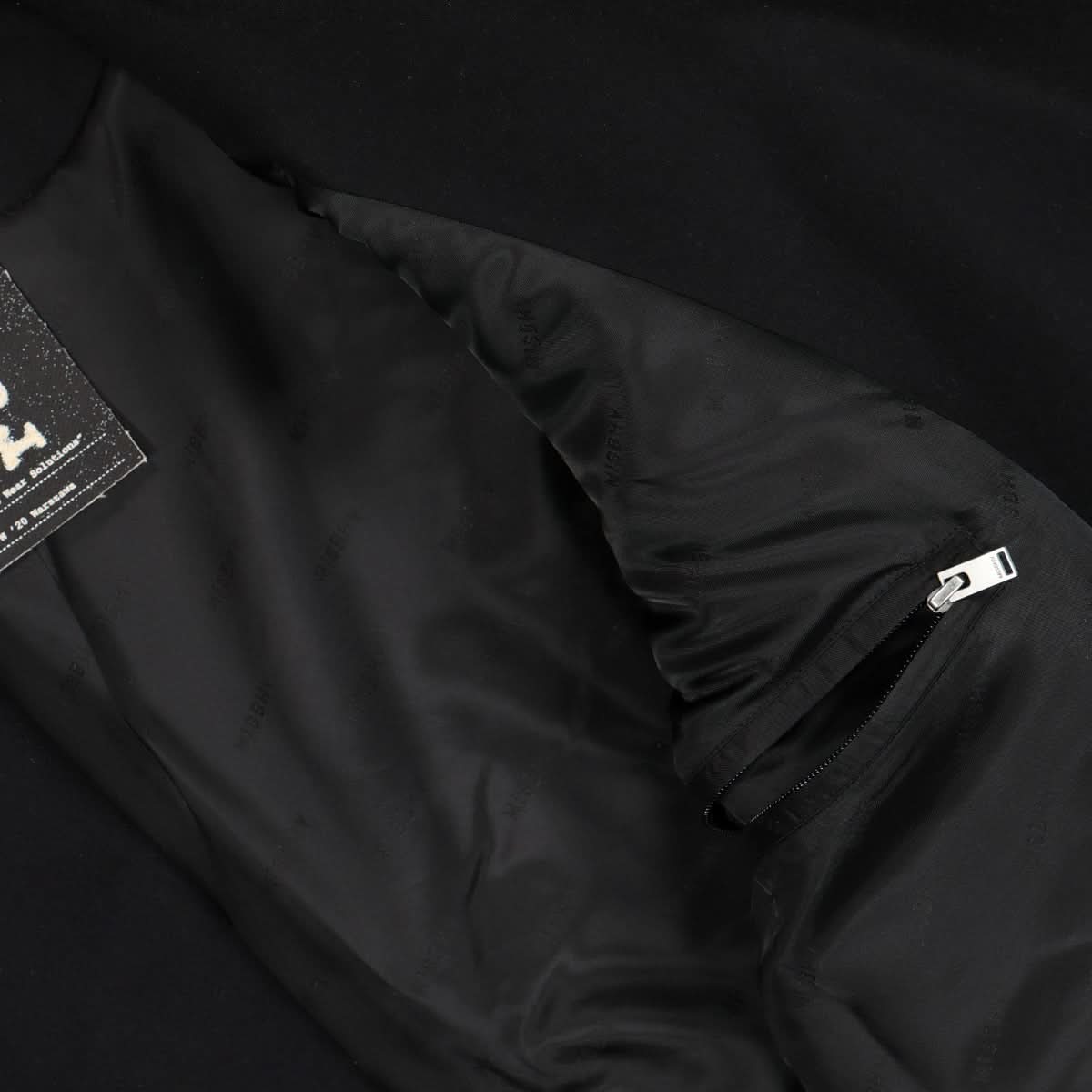 MISBHV Black CWS Wool Coat Black Detail view 5 | Gate