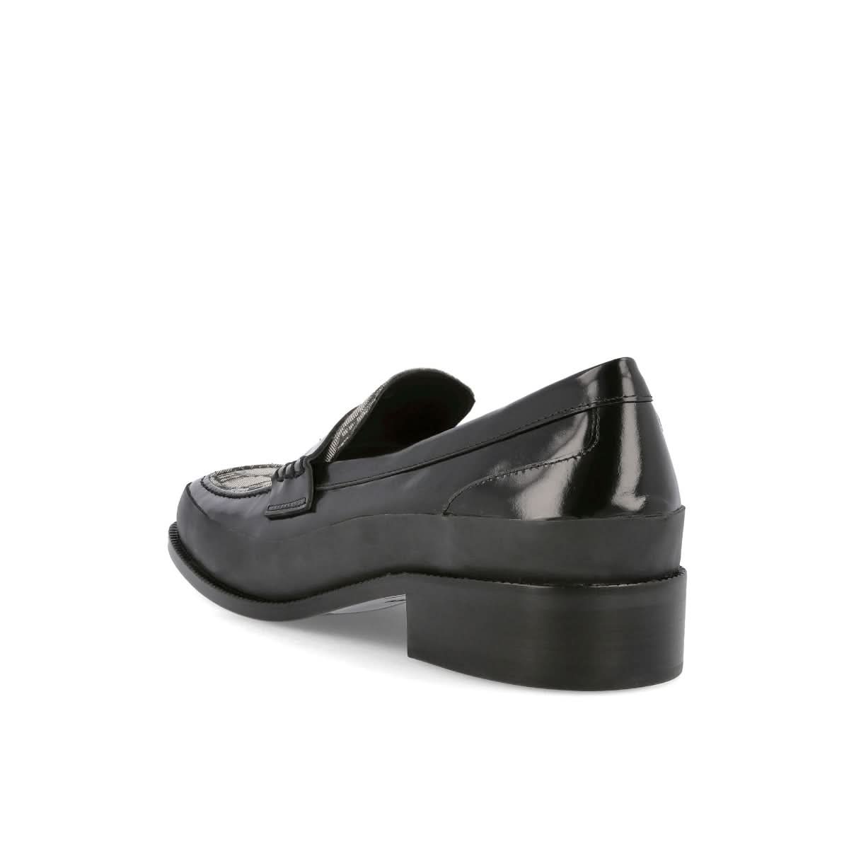 MISBHV The Brutalist Loafer Jacquard Black,Beige Loafers Detail view 3 | Gate