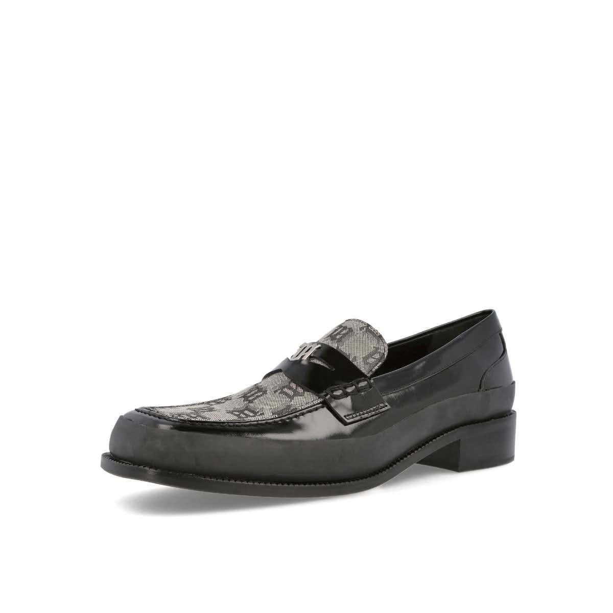 MISBHV The Brutalist Loafer Jacquard Black,Beige Loafers Detail view 4 | Gate