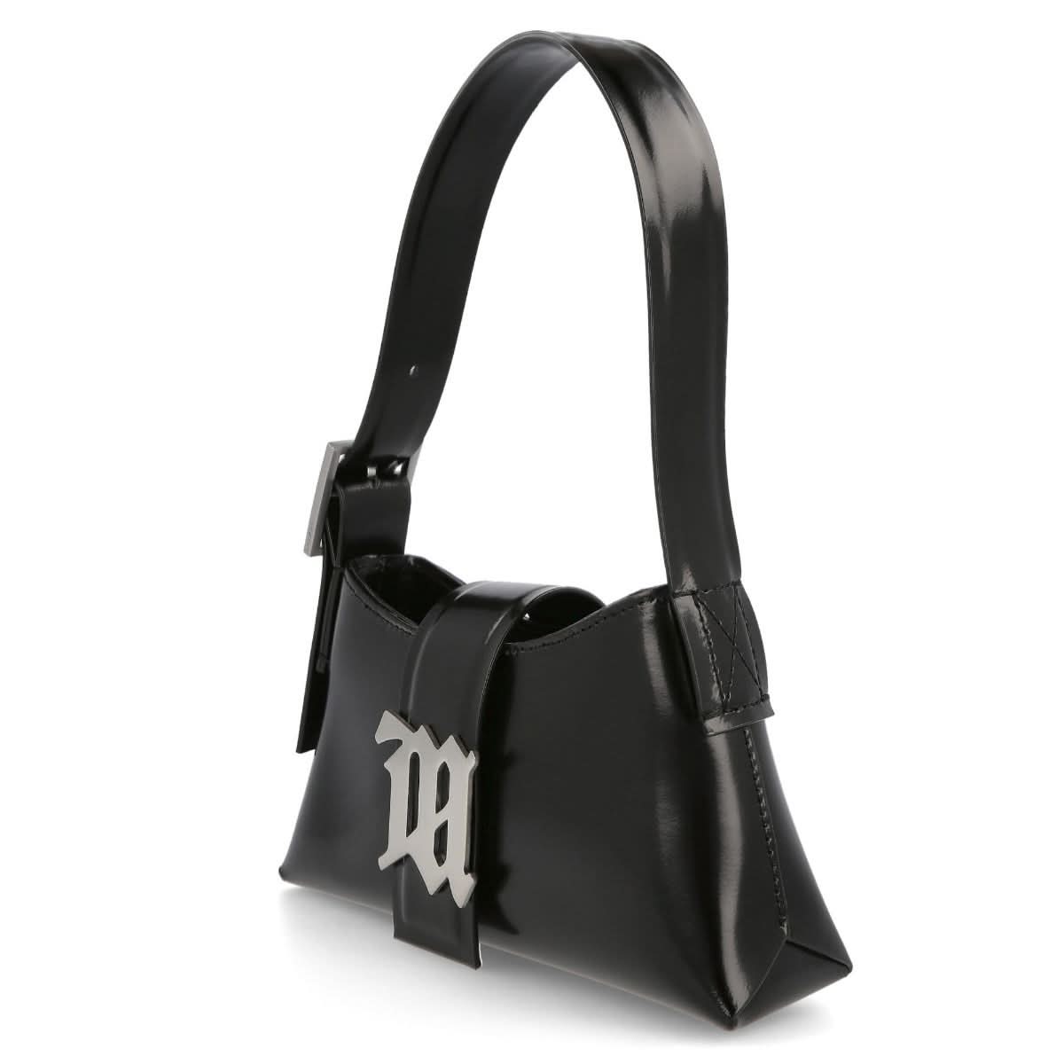 MISBHV Leather Shoulder Bag Medium Black Detail view 2 | Gate