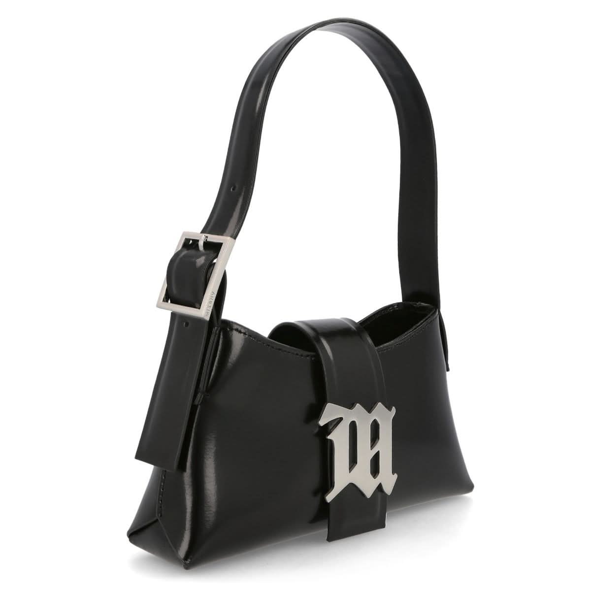 MISBHV Leather Shoulder Bag Medium Black Detail view 3 | Gate