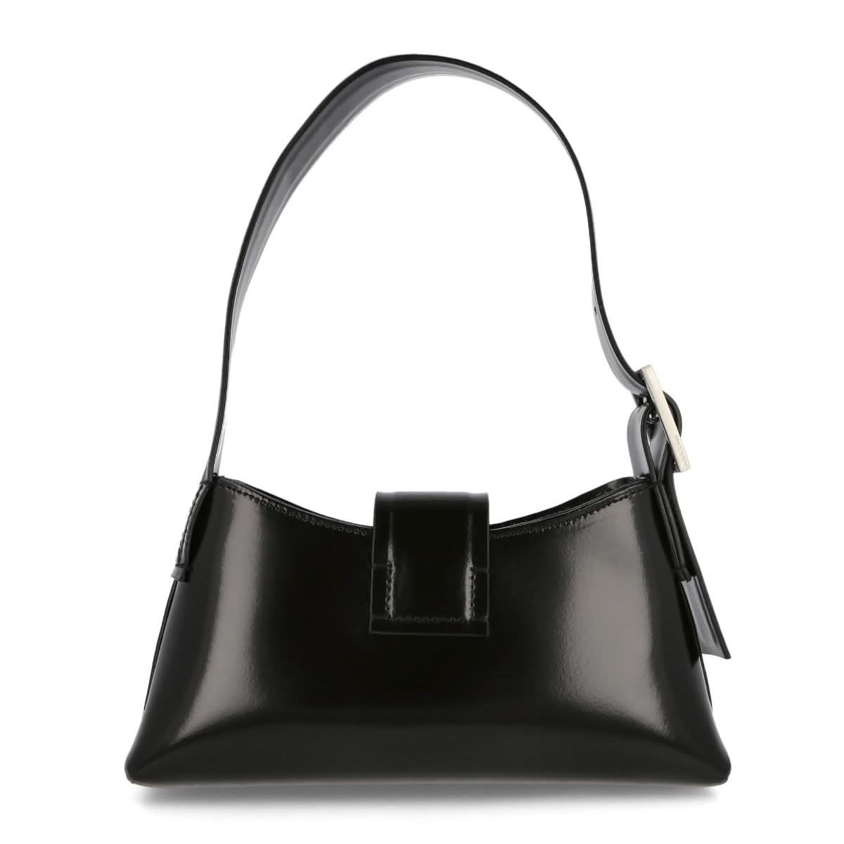 MISBHV Leather Shoulder Bag Medium Black Detail view 4 | Gate