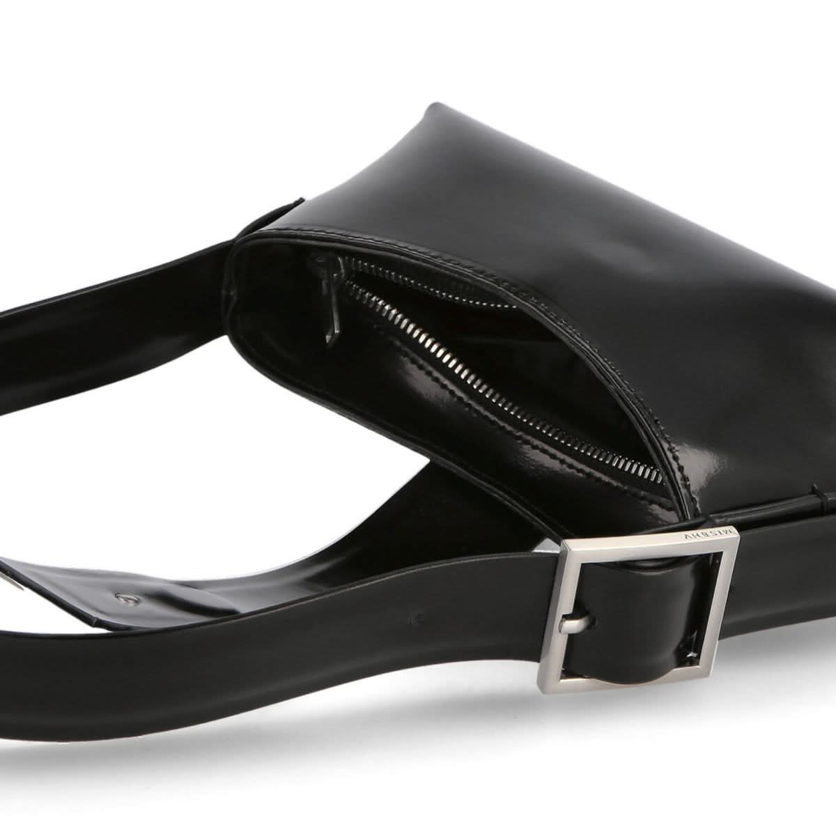 MISBHV Leather Shoulder Bag Medium Black Detail view 5 | Gate