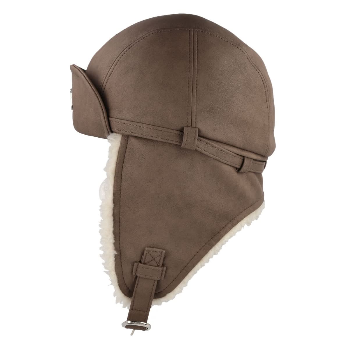 MISBHV Aviator Pilot Hat Brown Detail view 3 | Gate