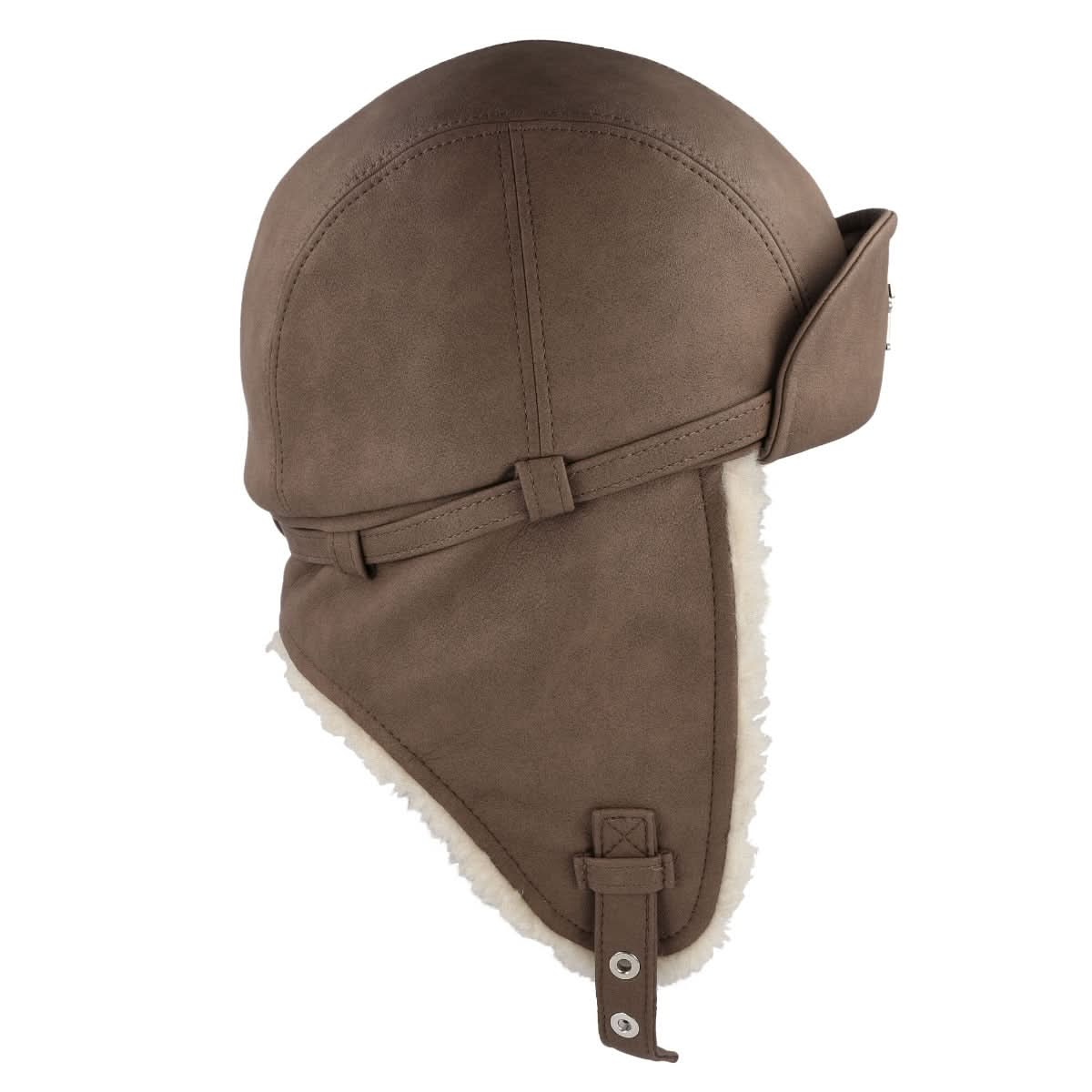 MISBHV Aviator Pilot Hat Brown Detail view 4 | Gate