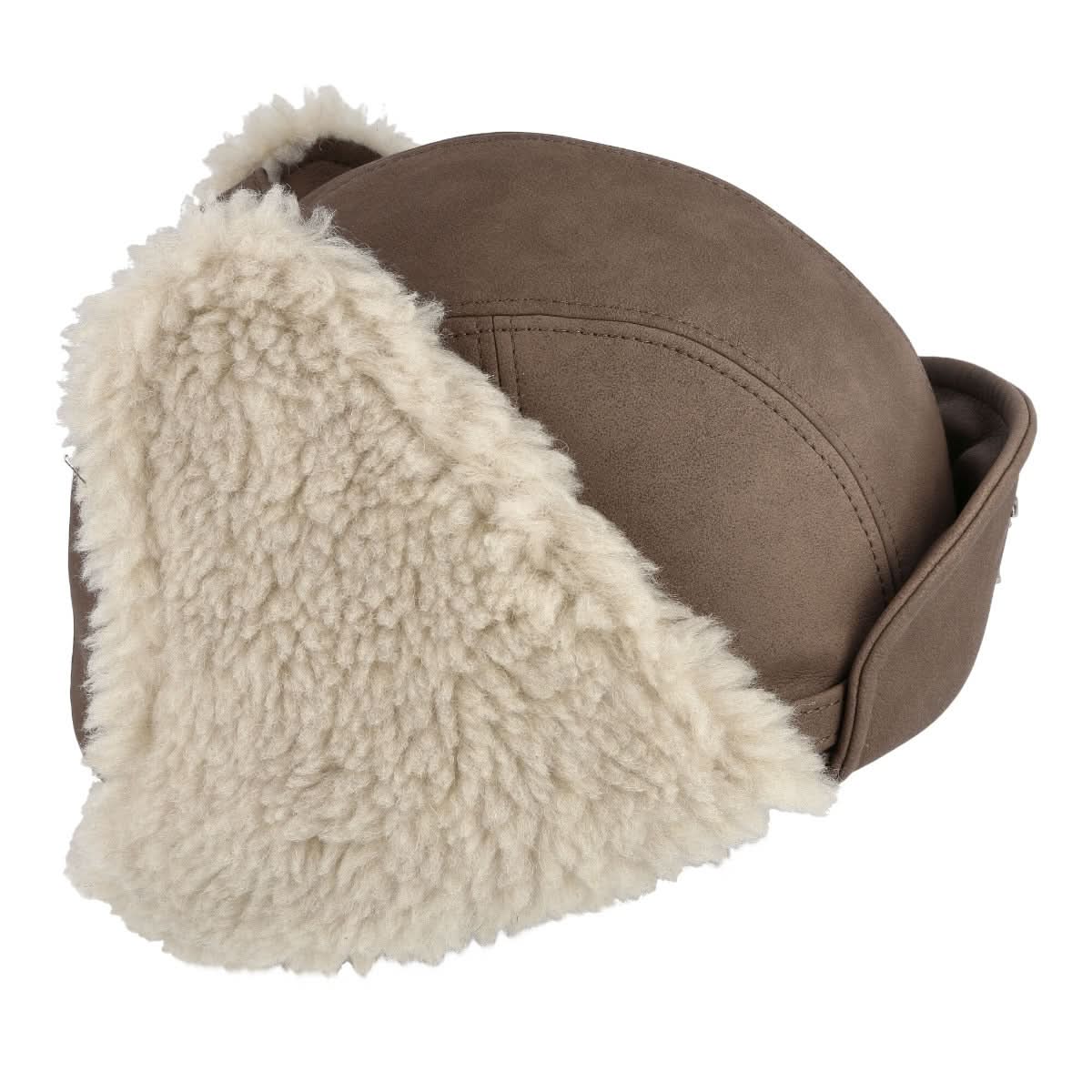 MISBHV Aviator Pilot Hat Brown Detail view 5 | Gate