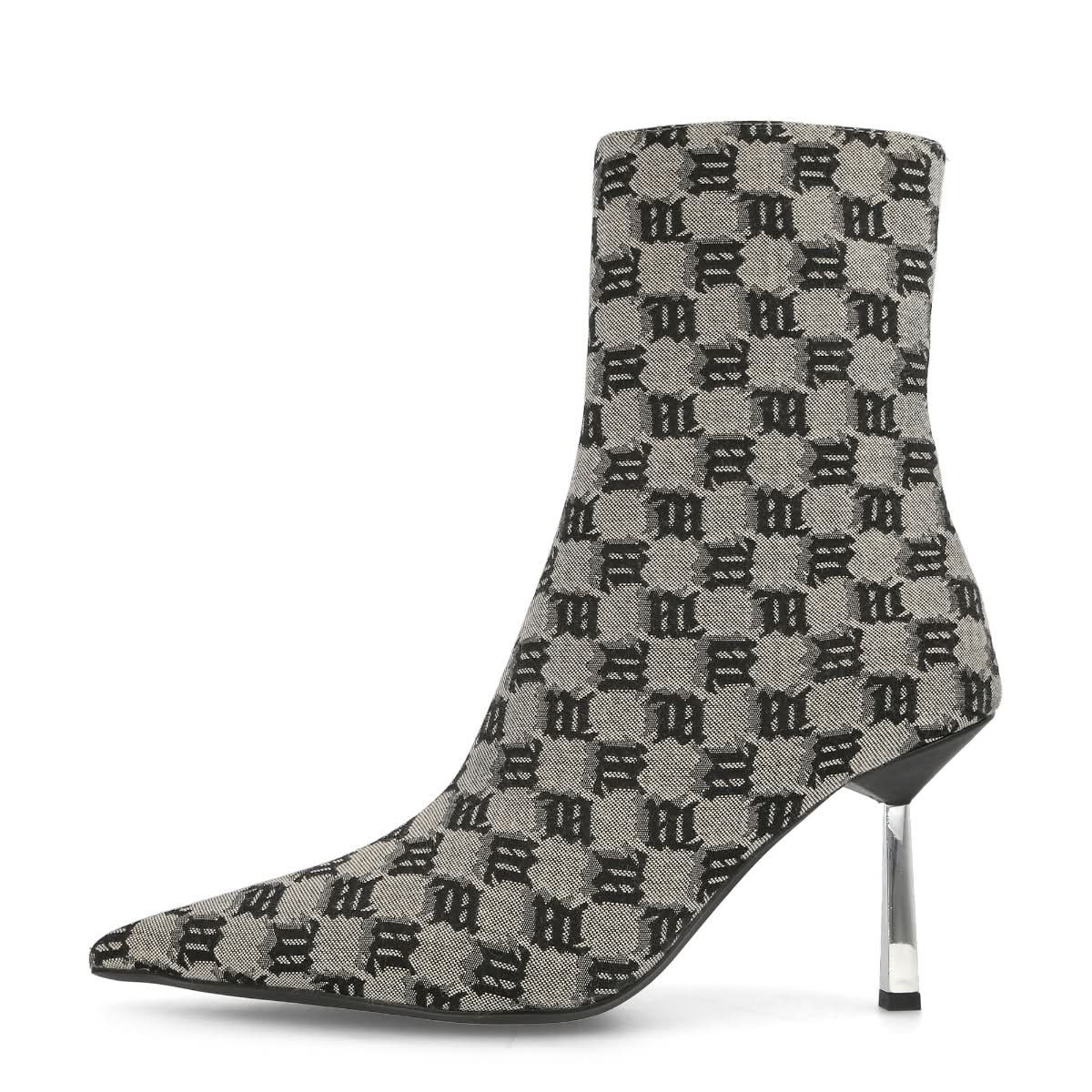 MISBHV Sasha Ankle Boot Beige Heels Detail view 1 | Gate