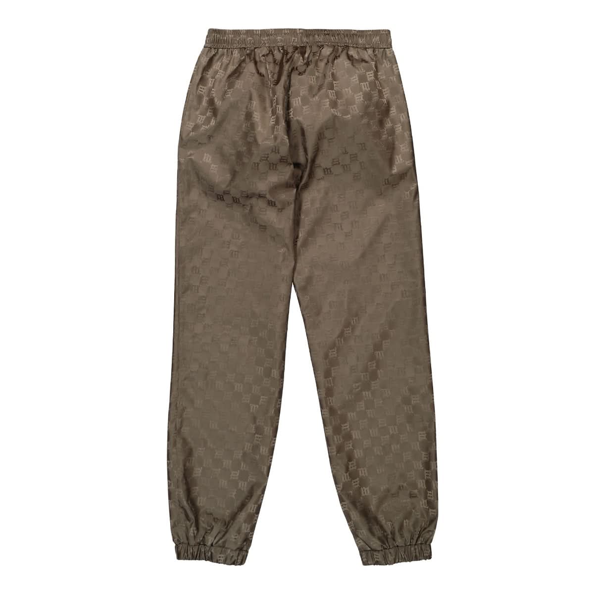 MISBHV Monogram Nylon Track Trousers Olive Detail view 1 | Gate