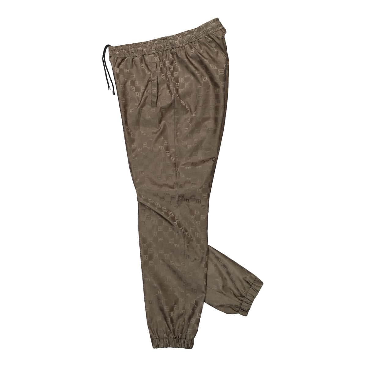 MISBHV Monogram Nylon Track Trousers Olive Detail view 3 | Gate