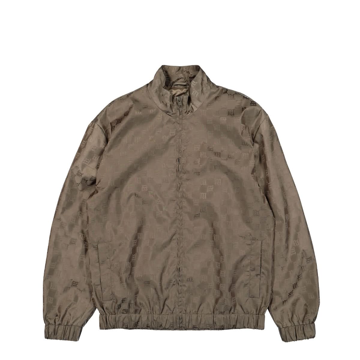 MISBHV Monogram Nylon Track Jacket Olive Detail view 1 | Gate
