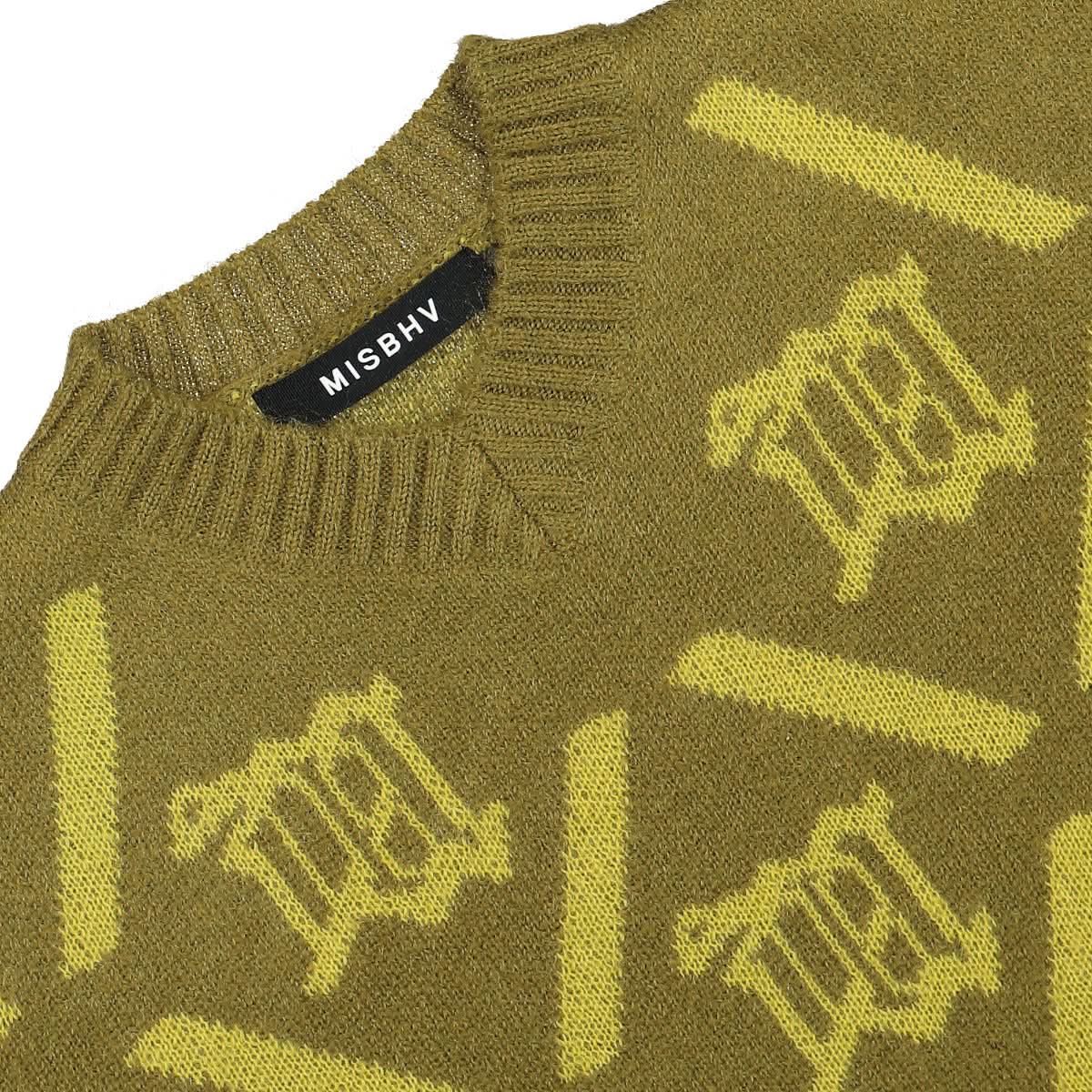 MISBHV Mohair Knit Green,Yellow Detail view 3 | Gate
