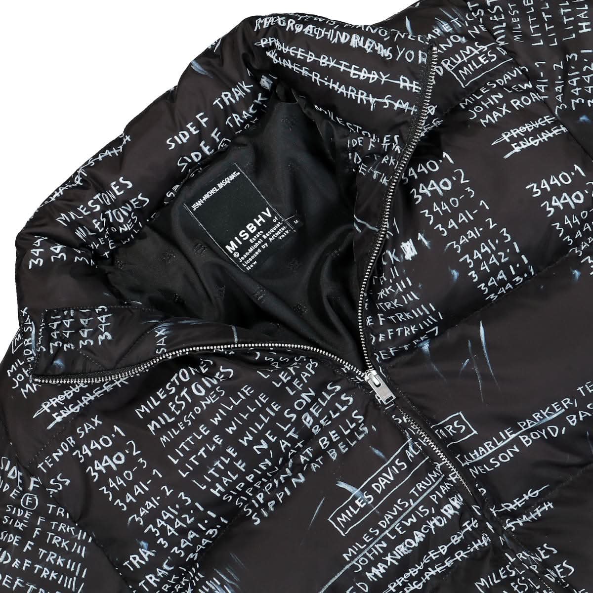 MISBHV Discography II Nylon Puffer Jacket Black Detail view 3 | Gate