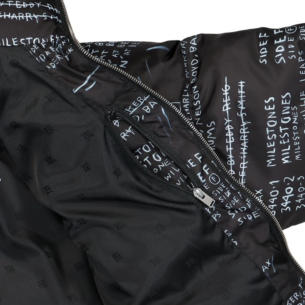 MISBHV Discography II Nylon Puffer Jacket Black Detail view 5 | Gate