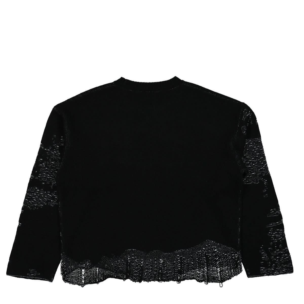 MISBHV Venus Madonna Destroyed Knit Black Detail view 2 | Gate