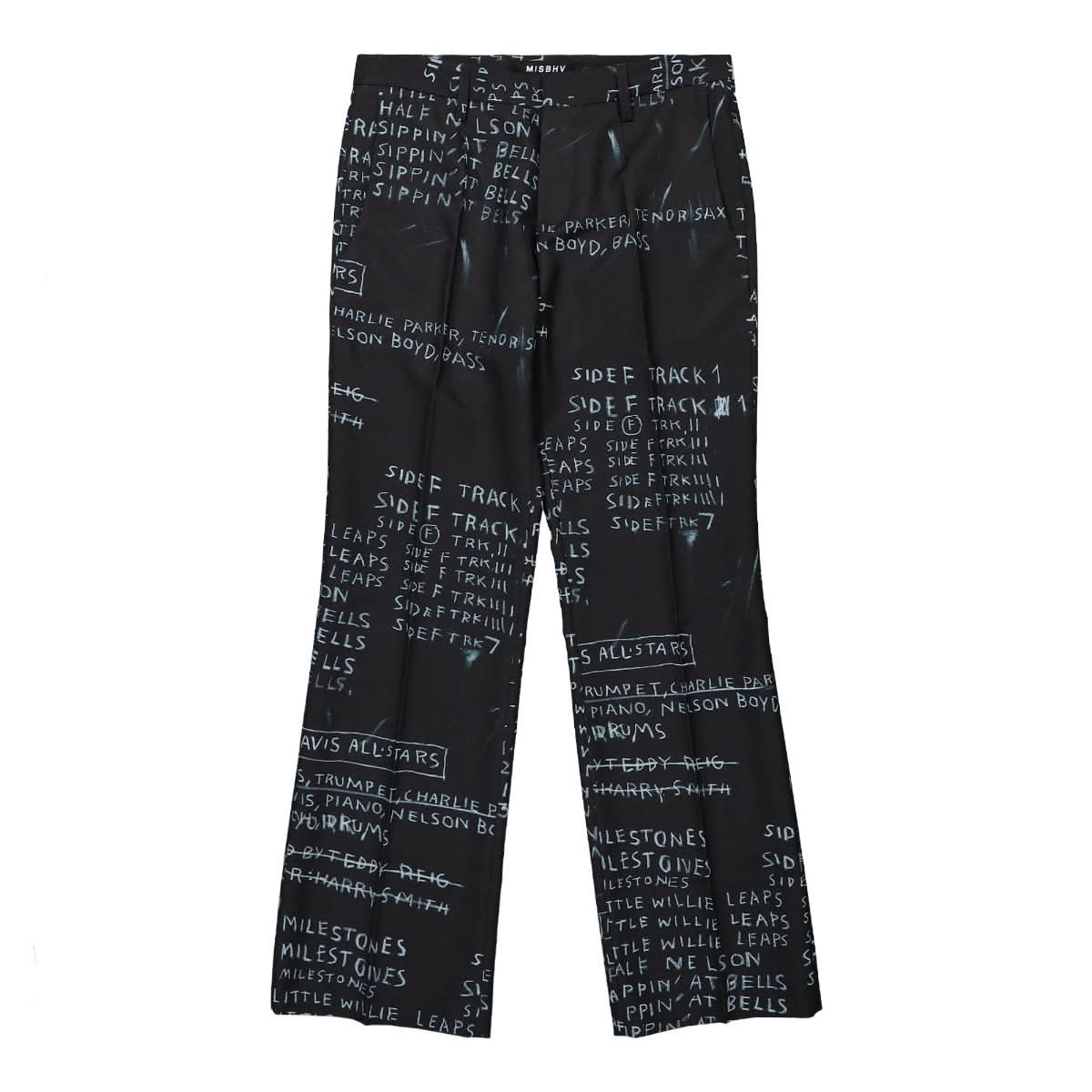 MISBHV Discography Flared Trousers Black Detail view 1 | Gate