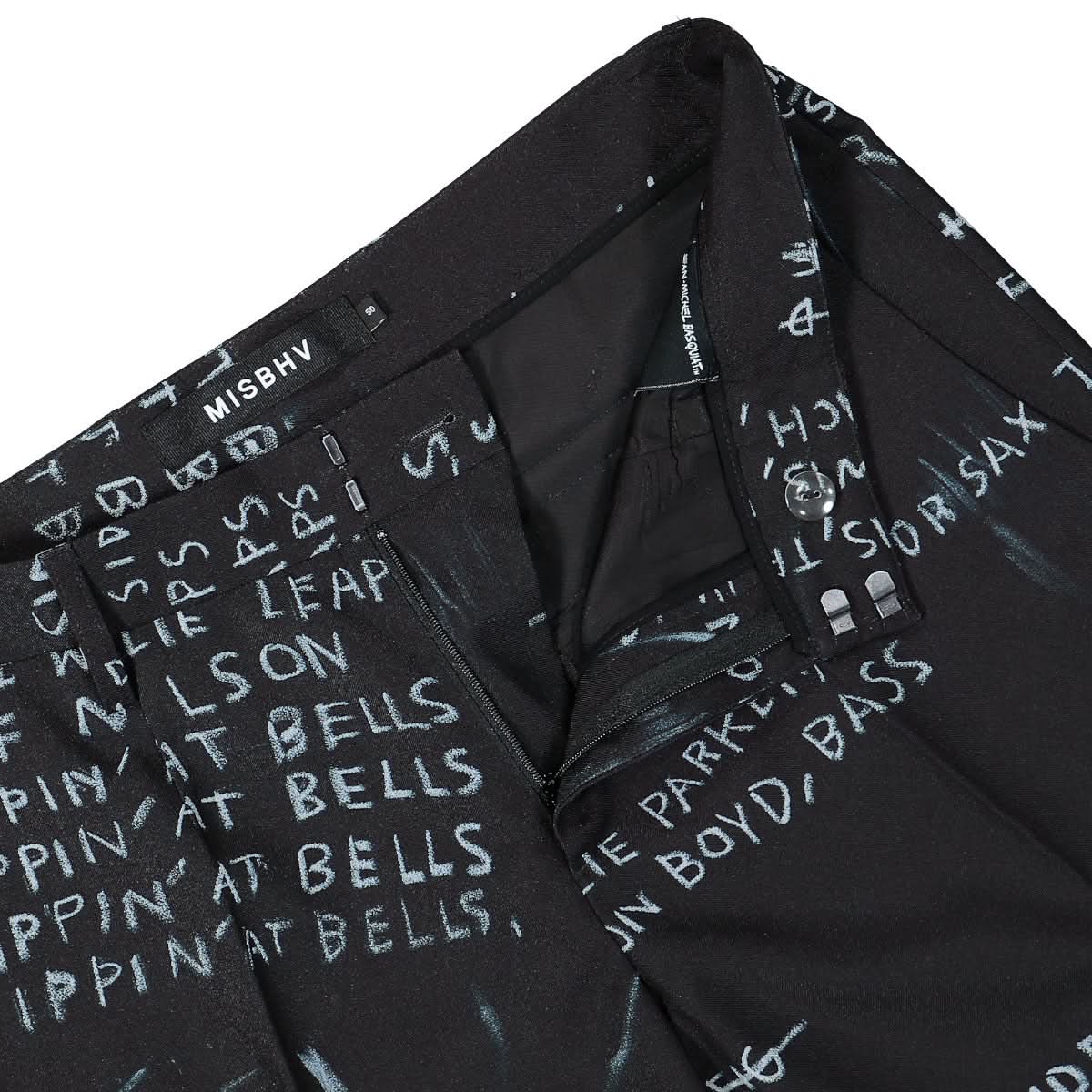 MISBHV Discography Flared Trousers Black Detail view 4 | Gate