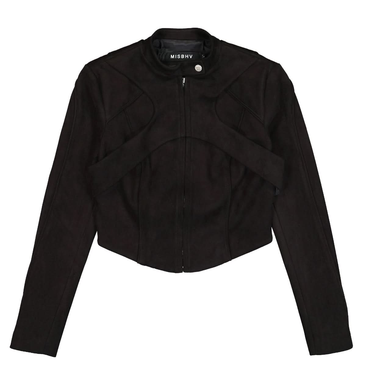 MISBHV Vegan Suede Jacket Black Detail view 1 | Gate