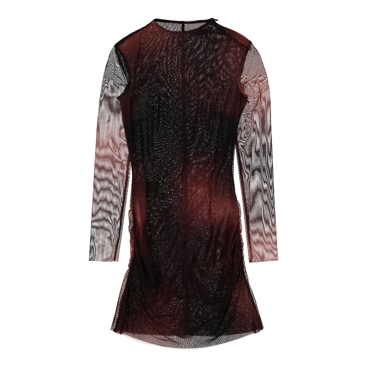 MISBHV Typewriter Mesh Mini Dress Multicolor Detail view 1 | Gate