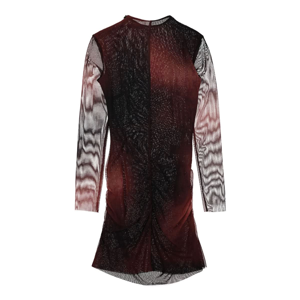 MISBHV Typewriter Mesh Mini Dress Multicolor Detail view 2 | Gate