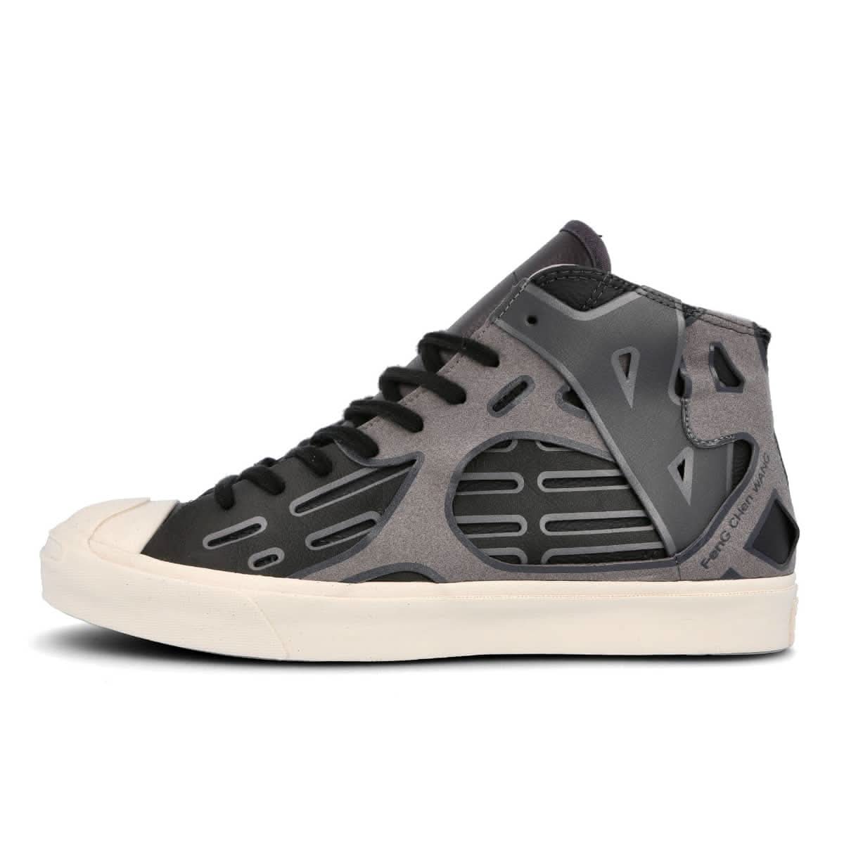 Converse Jack Purcell Mid Black,Grey Sneaker Detail view 1 | Gate