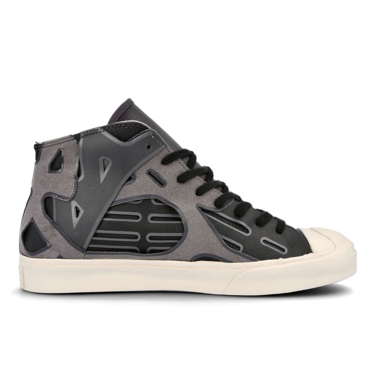 Converse Jack Purcell Mid Black,Grey Sneaker Detail view 2 | Gate