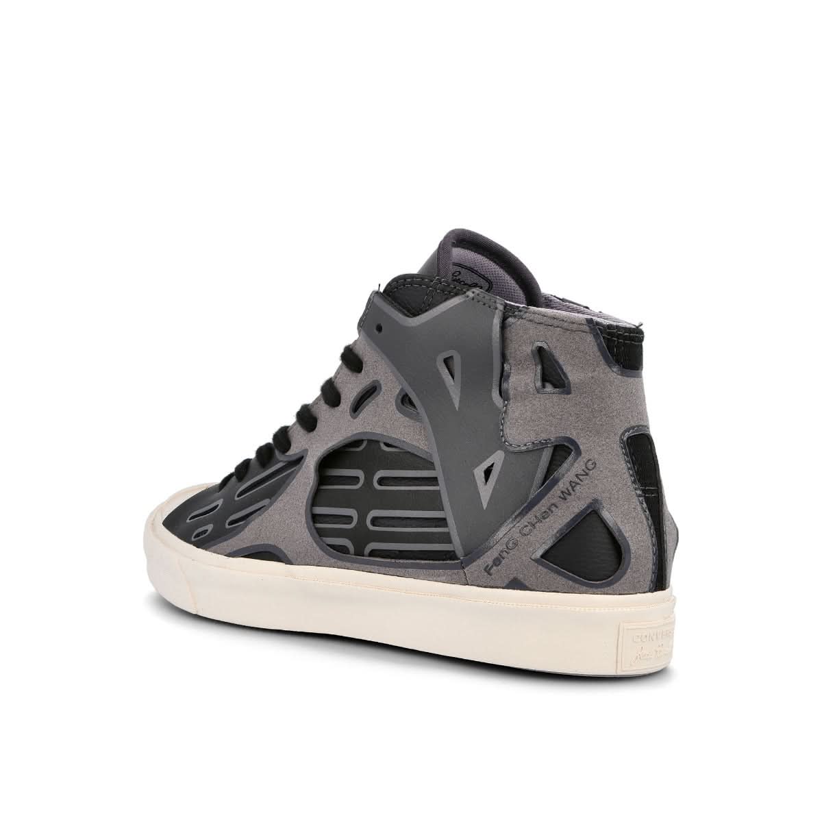 Converse Jack Purcell Mid Black,Grey Sneaker Detail view 3 | Gate