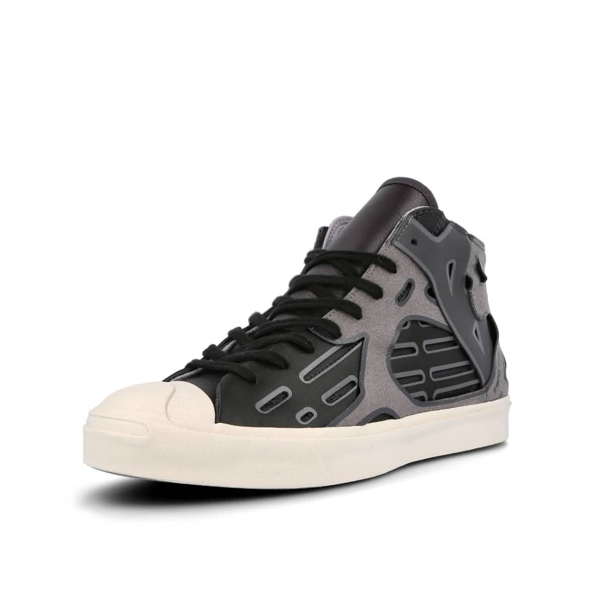 Converse Jack Purcell Mid Black,Grey Sneaker Detail view 4 | Gate