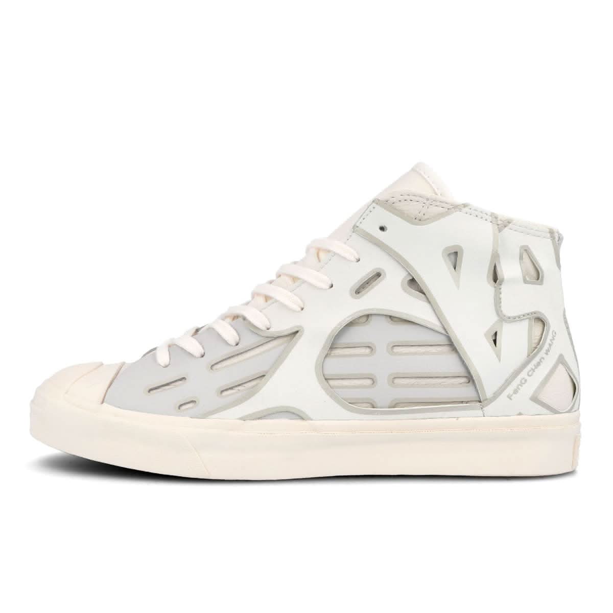 Converse Jack Purcell Mid Grey Sneaker Detail view 1 | Gate
