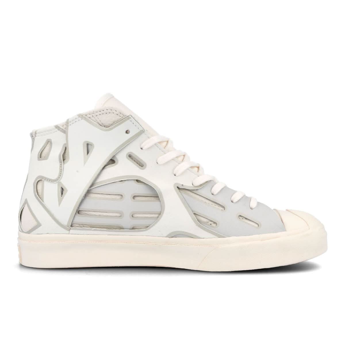 Converse Jack Purcell Mid Grey Sneaker Detail view 2 | Gate