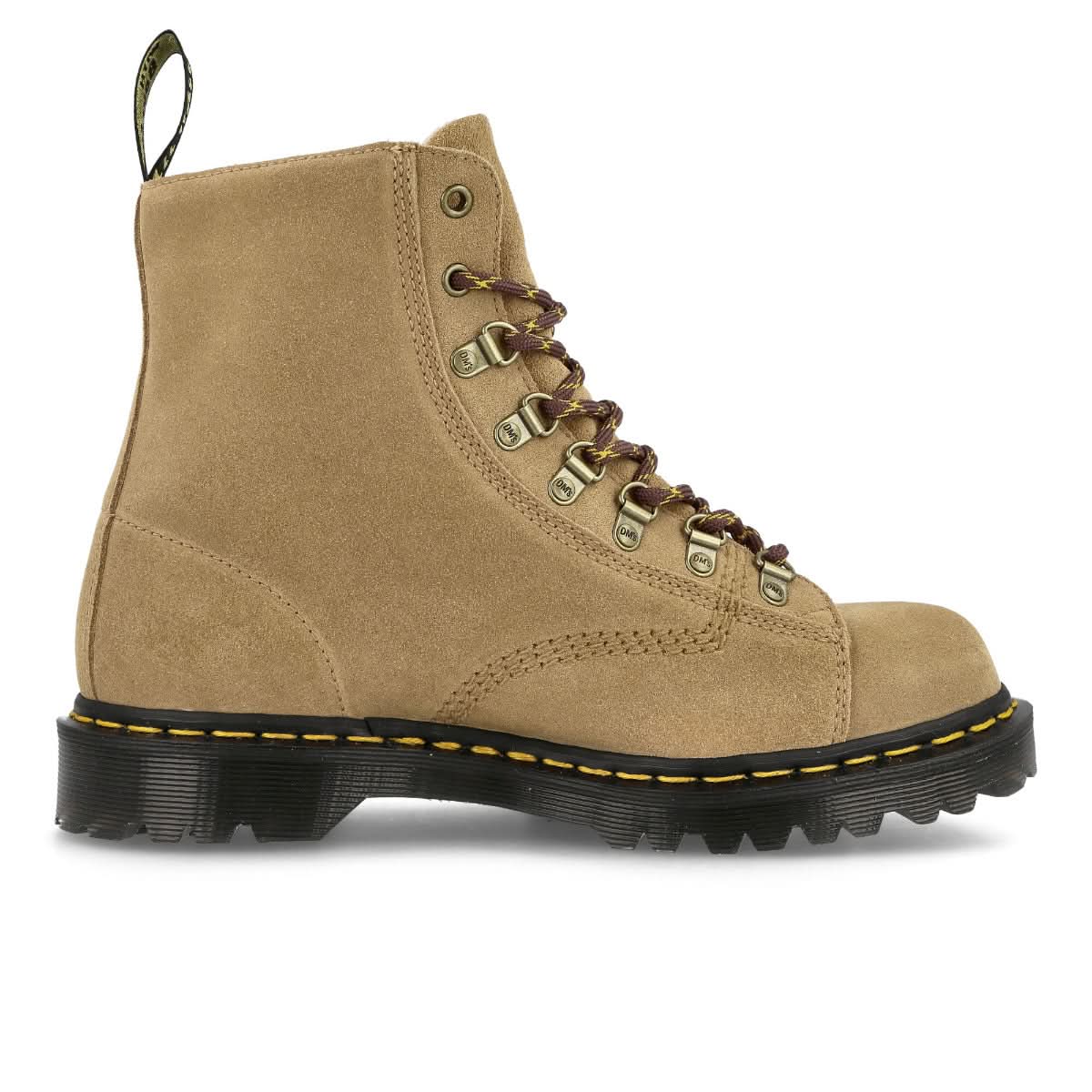 Dr. Martens Barton Sand Repello Calf Suede Beige Boots Detail view 2 | Gate