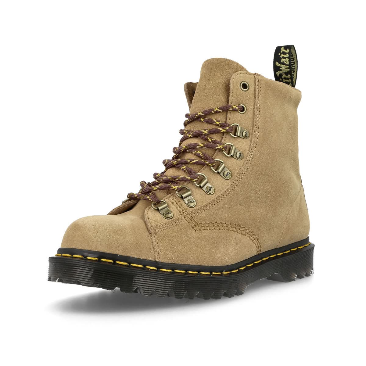 Dr. Martens Barton Sand Repello Calf Suede Beige Boots Detail view 4 | Gate