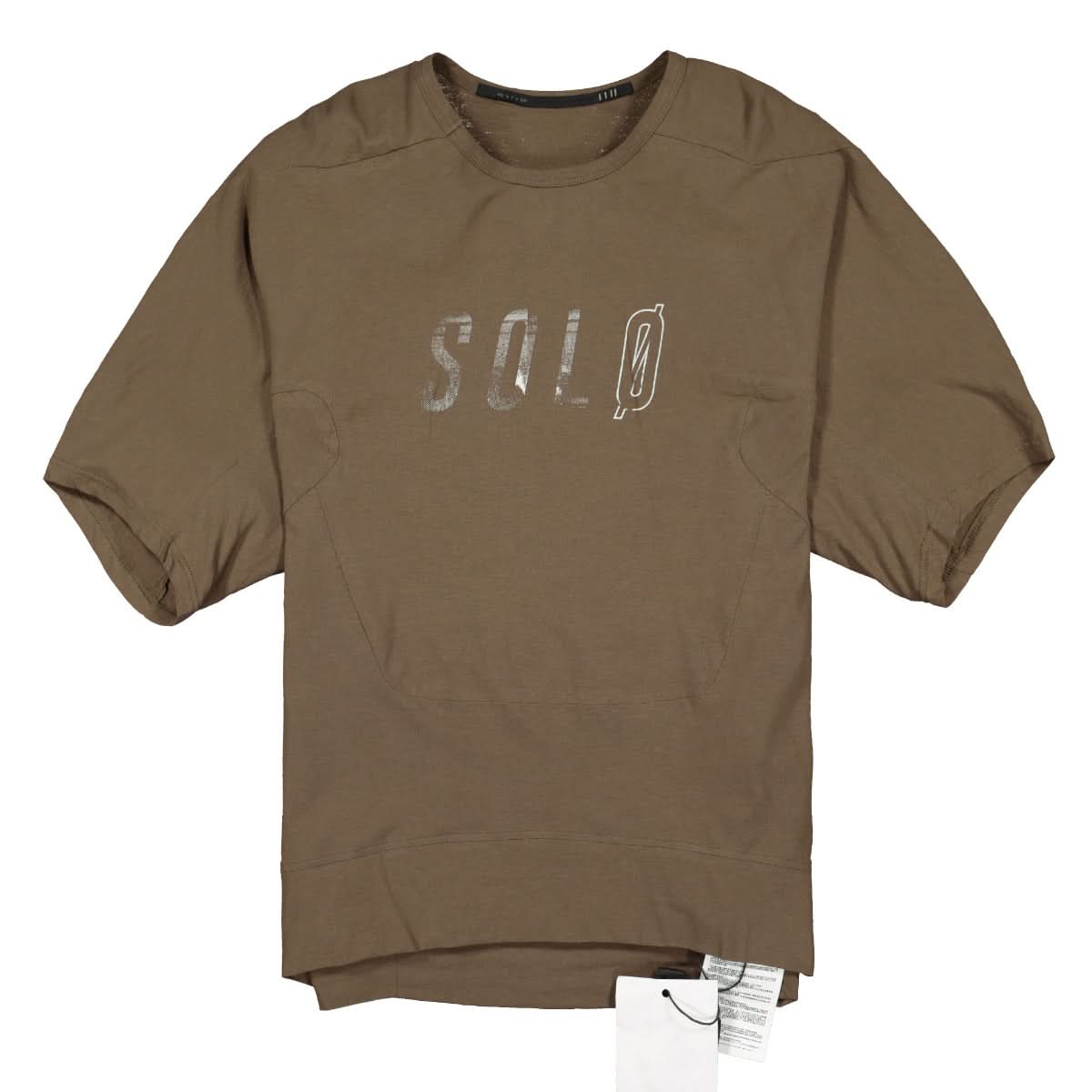 Hamcus Oversized T-Shirt Olive Detail view 1 | Gate