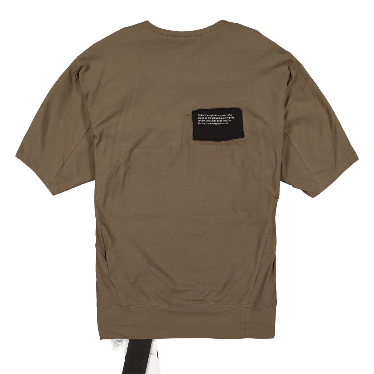 Hamcus Oversized T-Shirt Olive Detail view 2 | Gate
