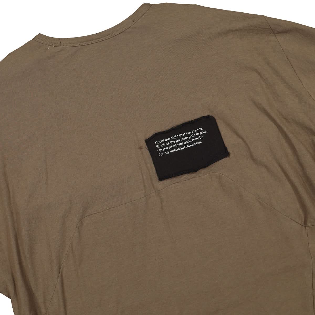 Hamcus Oversized T-Shirt Olive Detail view 4 | Gate