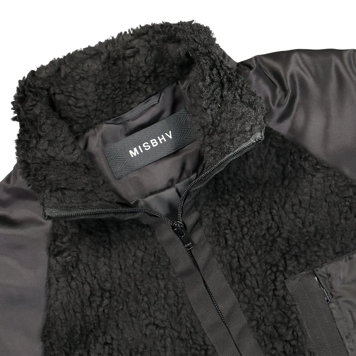 MISBHV Black Fleece Jacket Black Detail view 3 | Gate