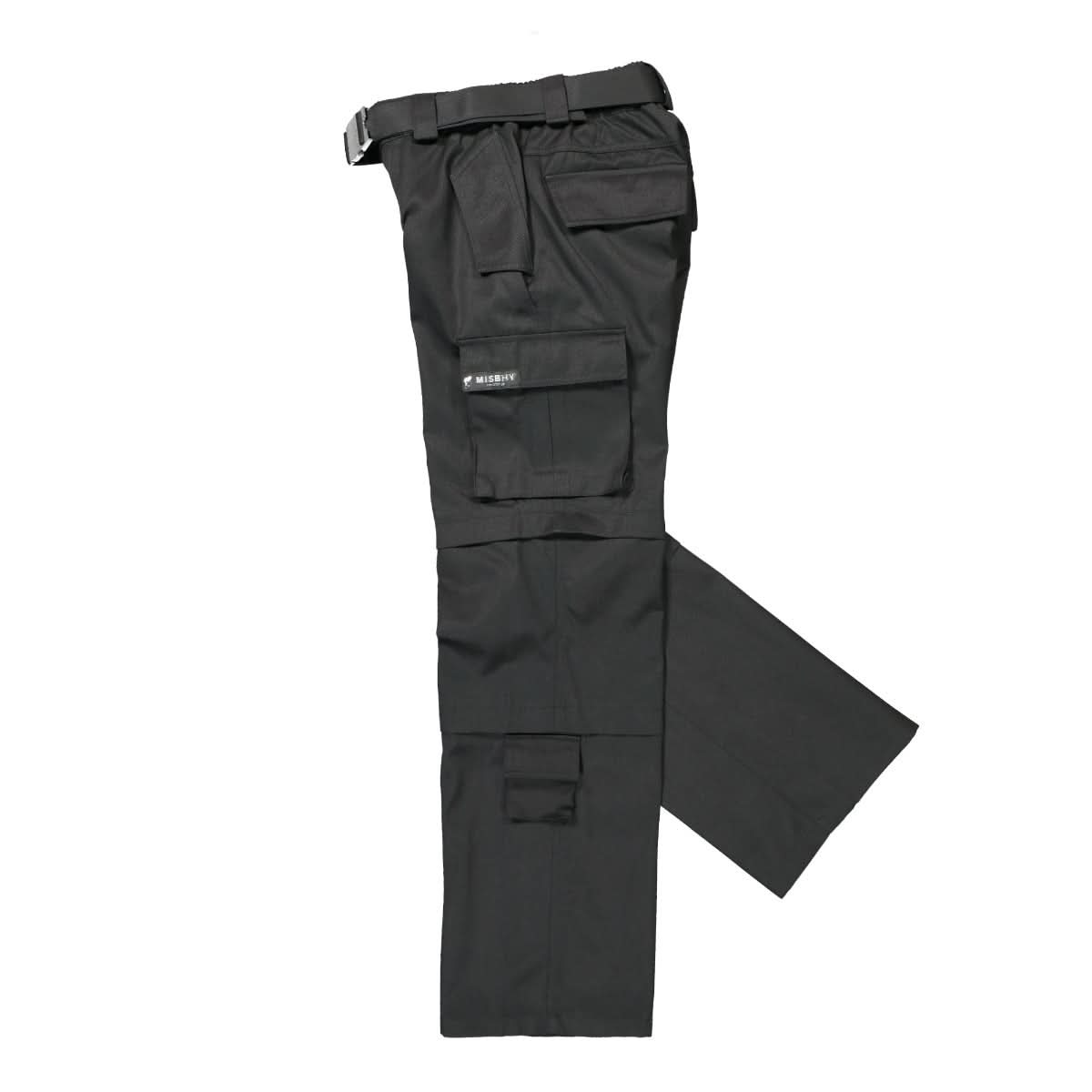 MISBHV 90's Brad Black Twill Trousers Black Detail view 3 | Gate