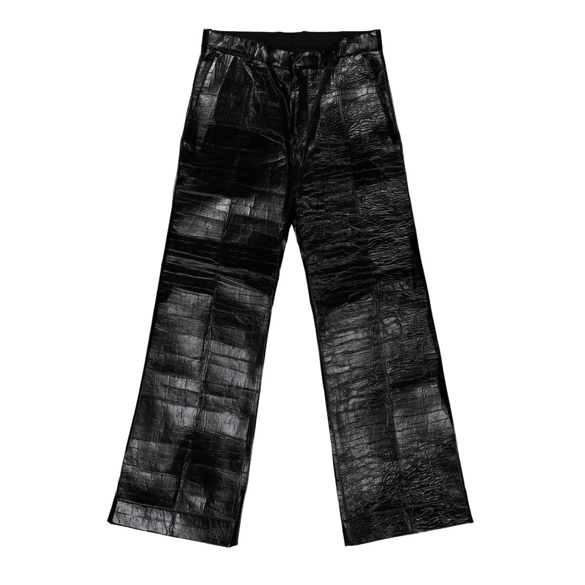 Walter Van Beirendonck Elephant Trousers CC11 Black Pants 2002 Detail View 1 | GATE