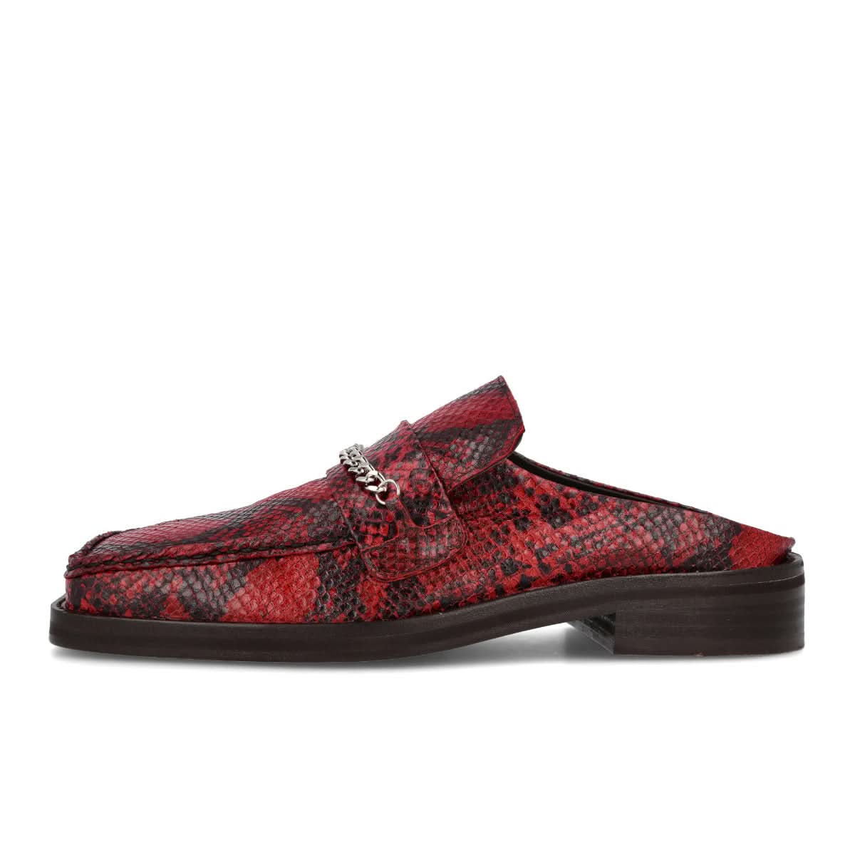 Martine Rose Loafer Mule Red Slides Detail view 1 | Gate