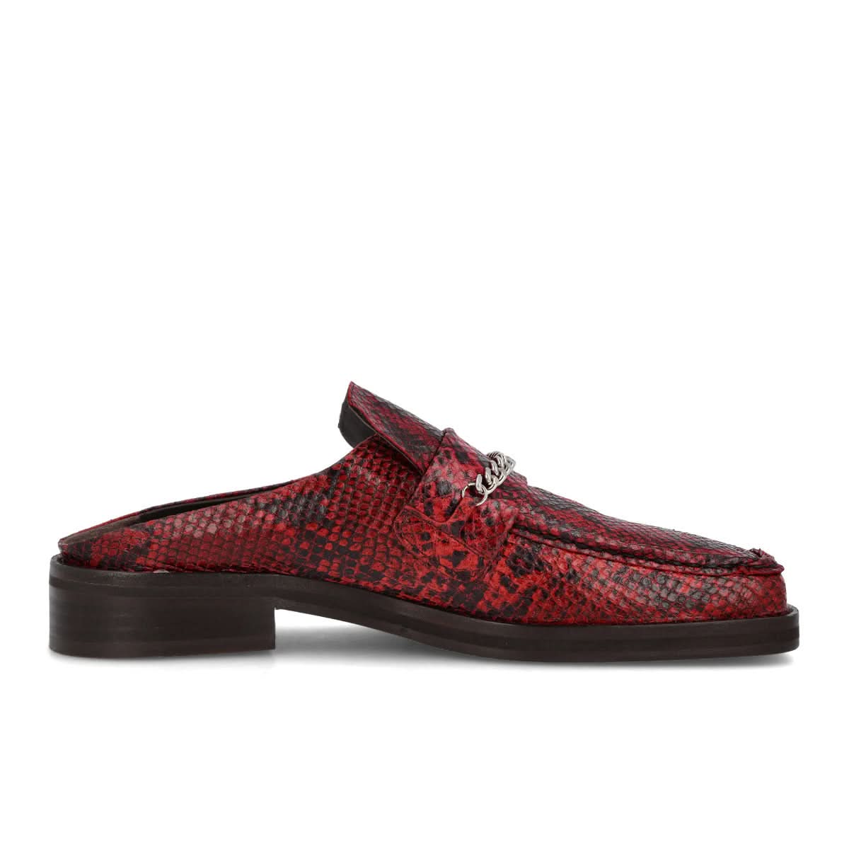 Martine Rose Loafer Mule Red Slides Detail view 2 | Gate
